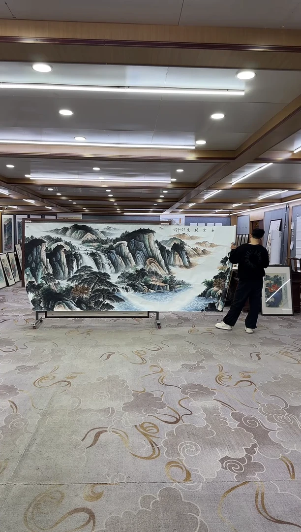 绘画国画XC-邵明义--大丈二--山水国画