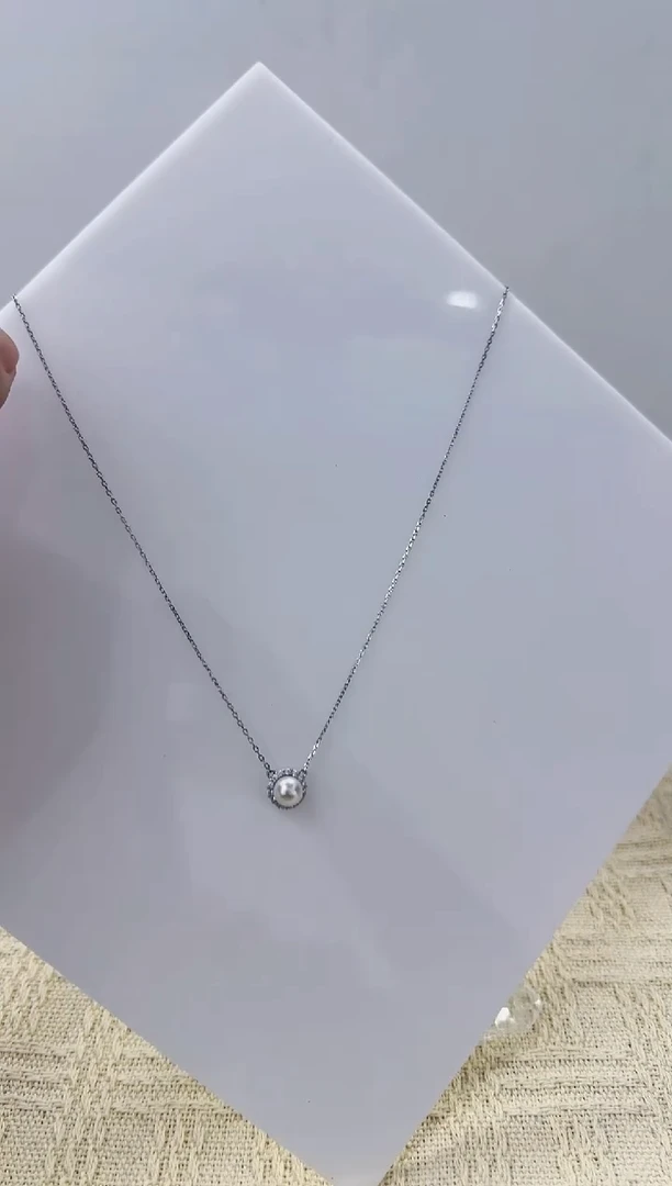 【闪购商品】海水珍珠DA银S925镶嵌c1002 ak套链7