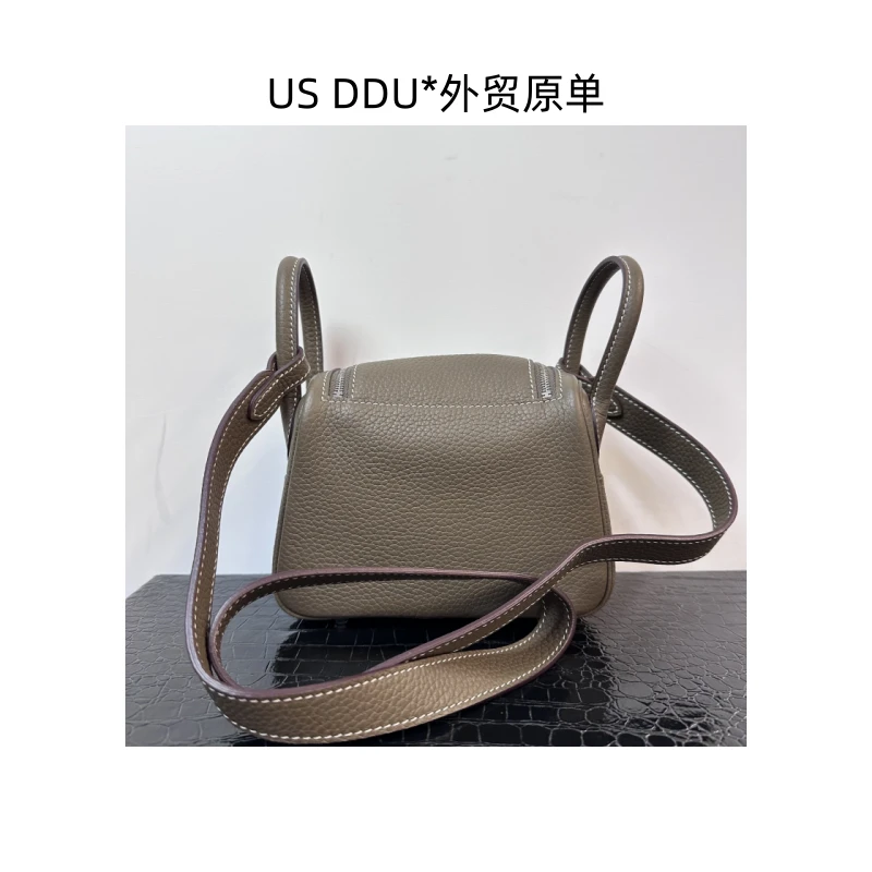 H 大象灰银扣琳迪19TC皮手提斜挎包1235/D014