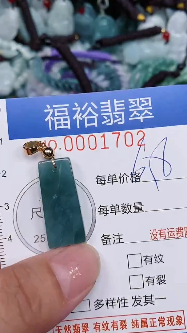 翡翠未镶嵌颈饰...0001702