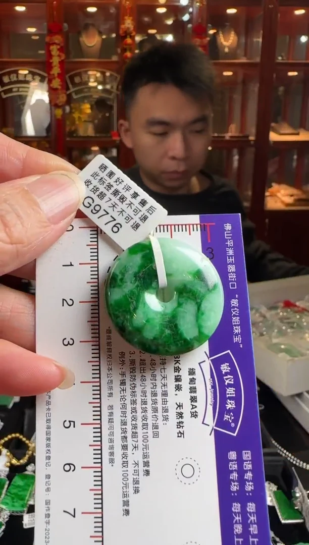 颈饰未镶嵌翡翠G9776平安扣（包容）