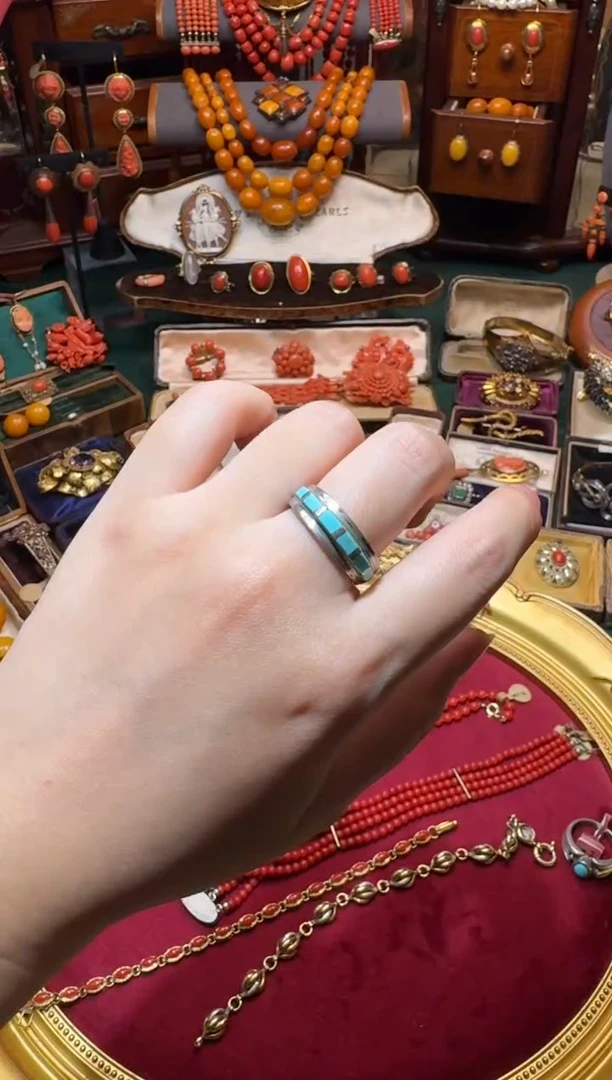 无吊坠800银戒指 松