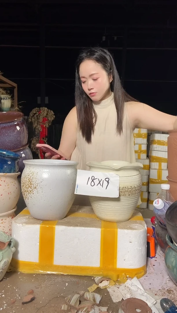 宜兴紫砂粗陶花盆18/19