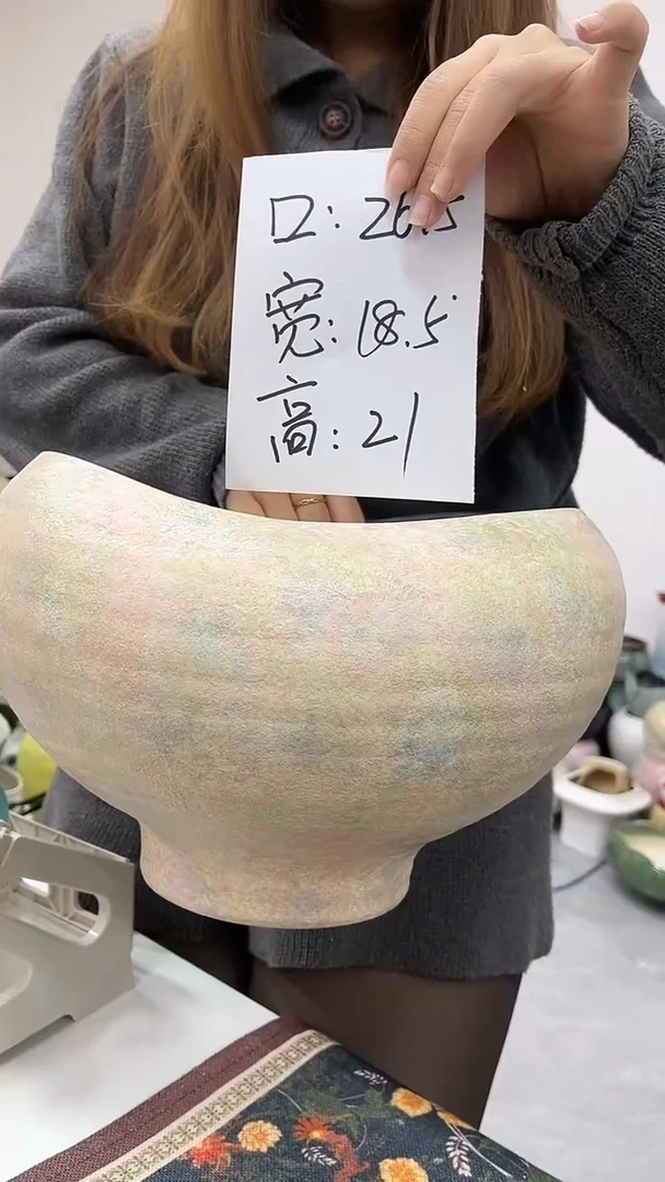 11.22陶瓷花盆直播链接高.      口