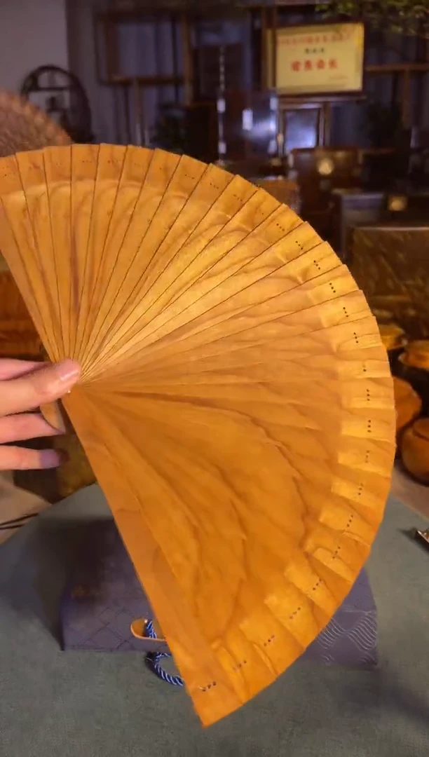 乌木类成套家具金丝楠扇子  s3