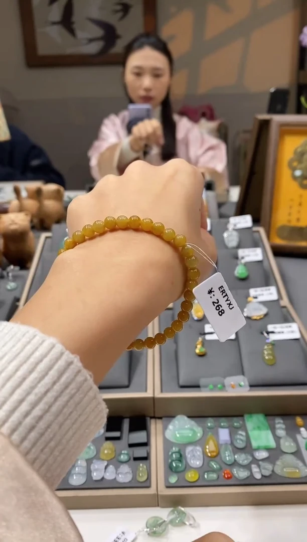 未镶嵌手链翡翠手串