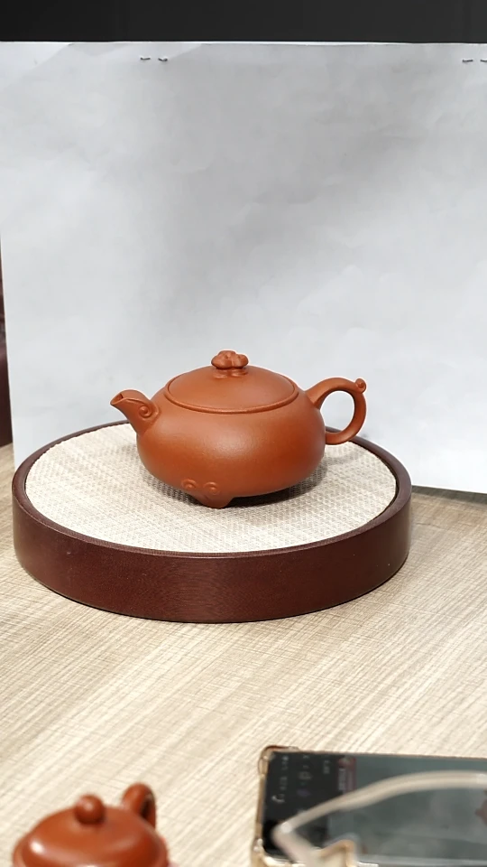 【闪购商品】紫砂茶壶黄龙山大红泥如意西施