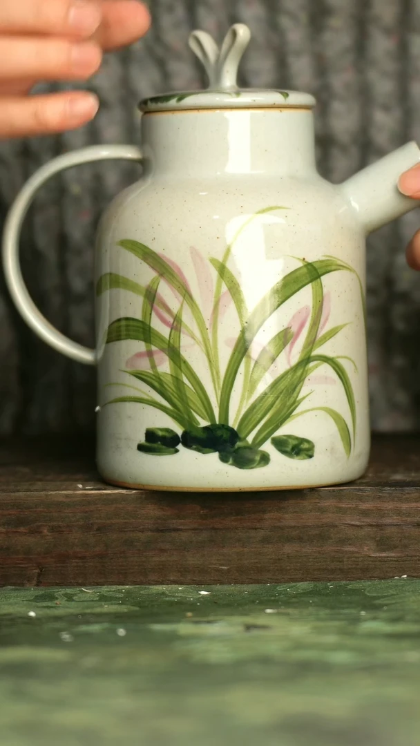 青诗集手工手绘瓷器