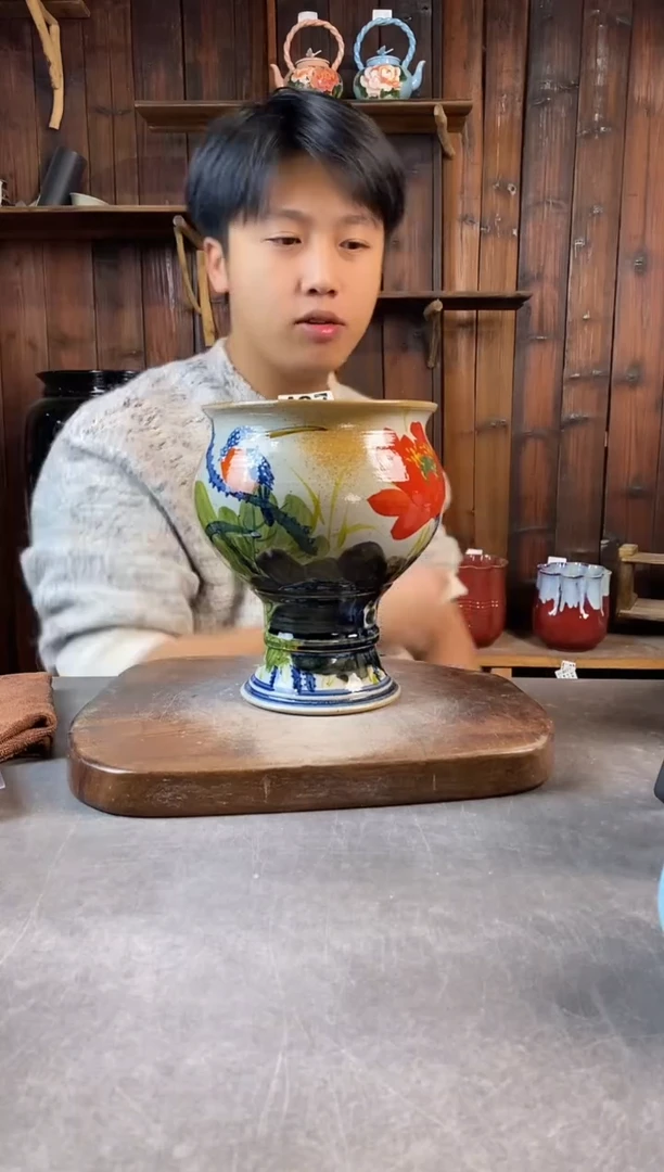 碗497，手工手绘，超值陶瓷