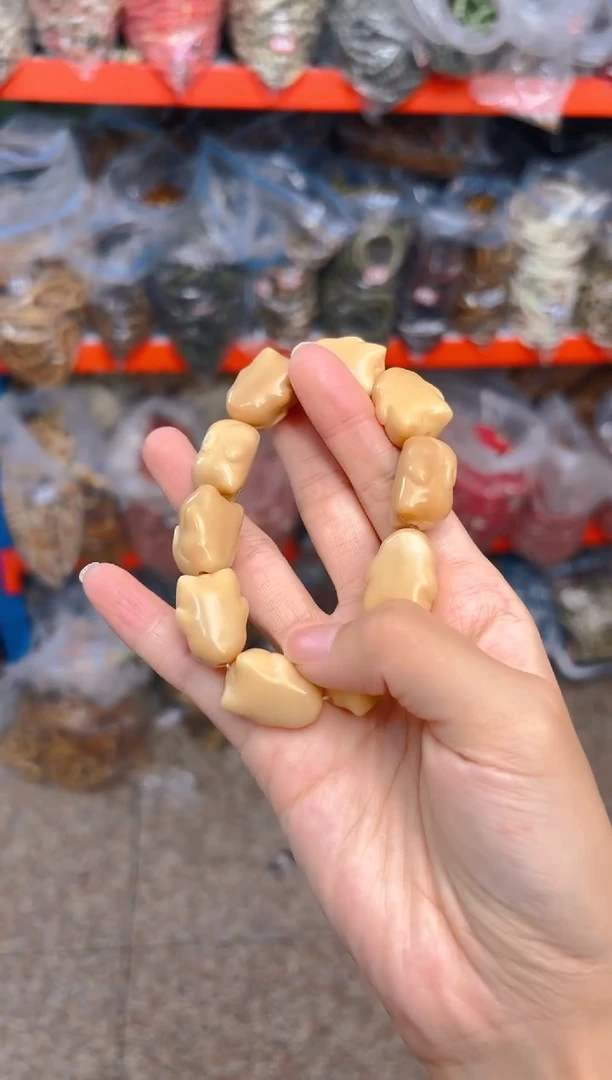 吊坠菩提根/象牙果黄色小兔单圈