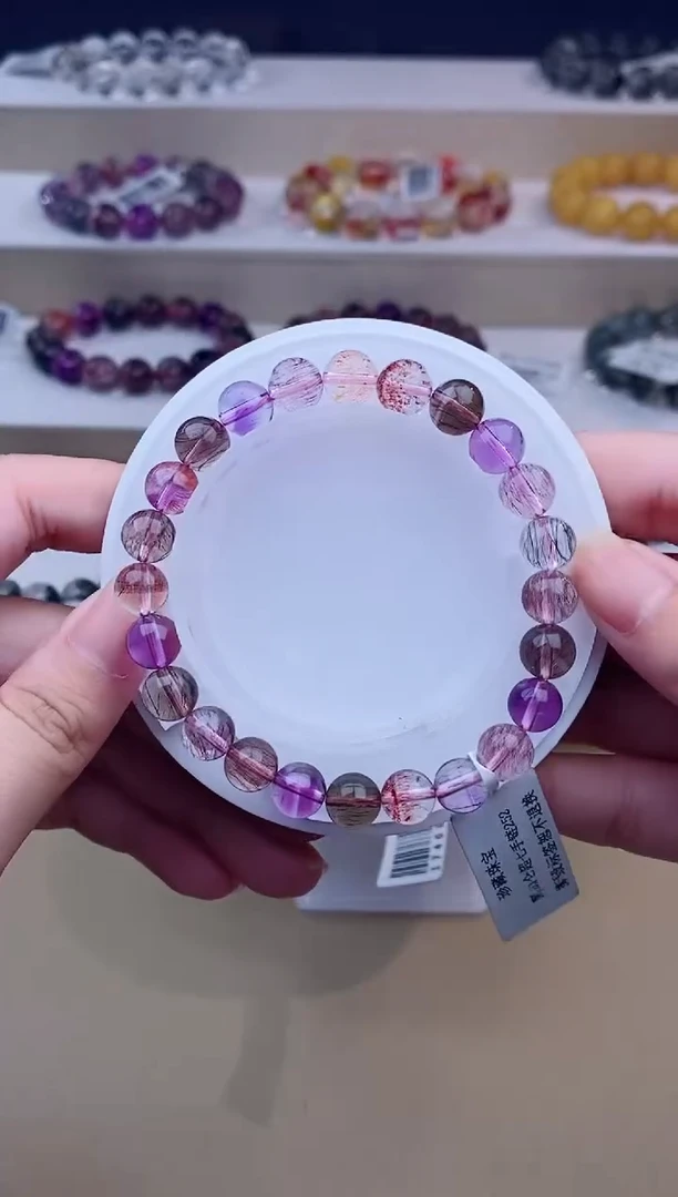 未镶嵌手链水晶仙女超七单圈7m+