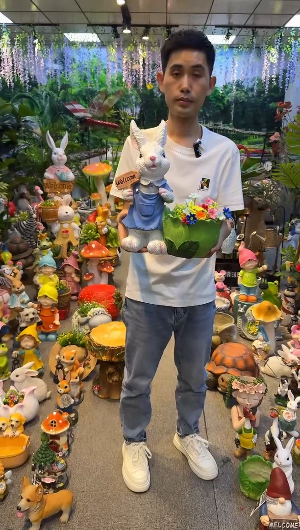 花盆庭院摆件&00&