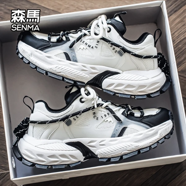 森马男鞋冬季新款爆款厚底运动老爹鞋原创百搭增高男士时尚休闲鞋