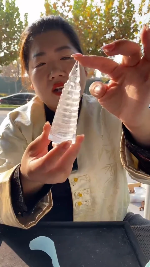 未镶嵌珠宝半成品水晶白水晶文昌塔D14