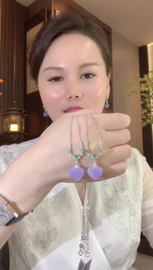 套链18K金镶嵌翡翠C108 多样性发货一件