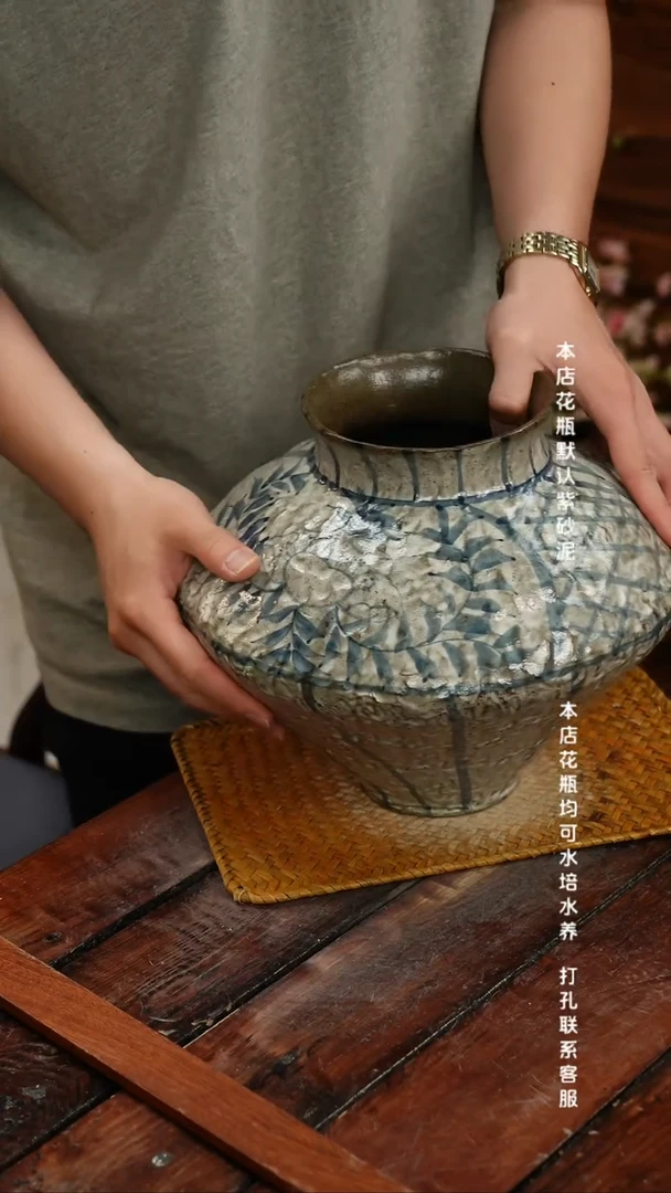 摆件景德镇艺术感手作花瓶