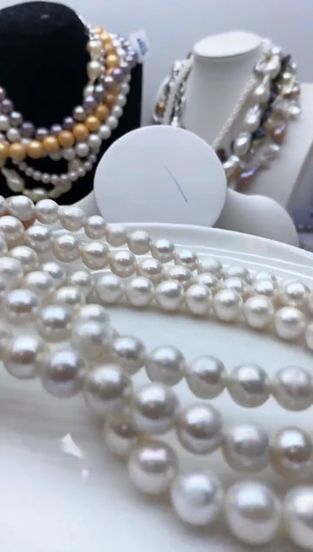 【闪购商品】淡水珍珠颈饰钛钢18