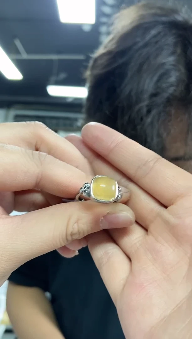 【闪购商品】萤石戒指未镶嵌多样性发其一颜色微差