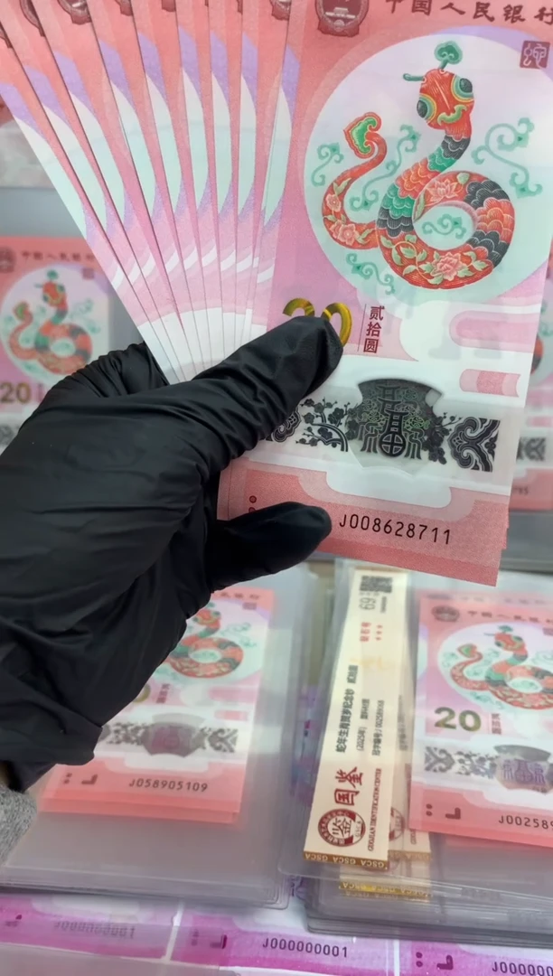 【闪购商品】塑料蛇钞 真钞 十连号 【随机号码】无4
