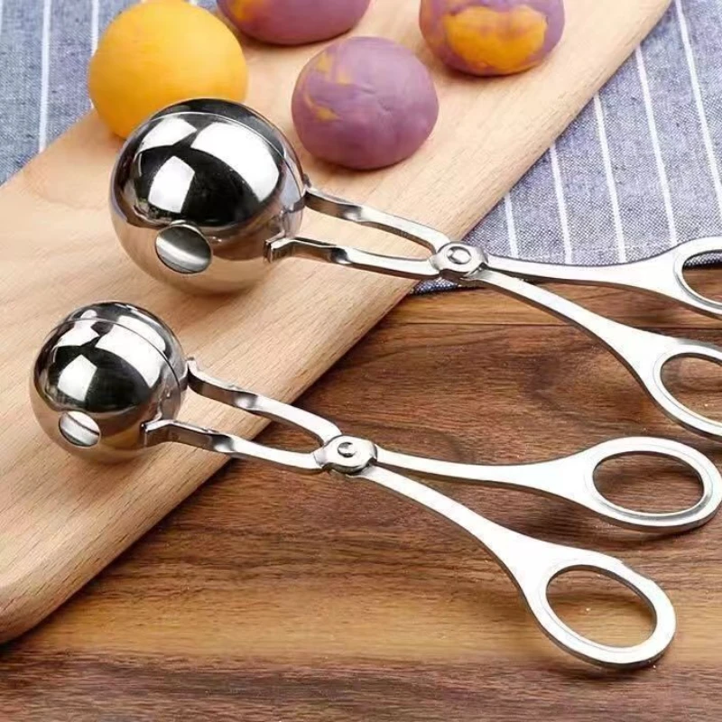 不锈钢肉丸夹肉丸子制作器家用厨房捏肉圆鱼汆丸神器饭团模具