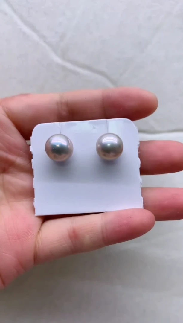 【闪购商品】淡水珍珠耳钉银S925镶嵌淡水珍珠耳钉