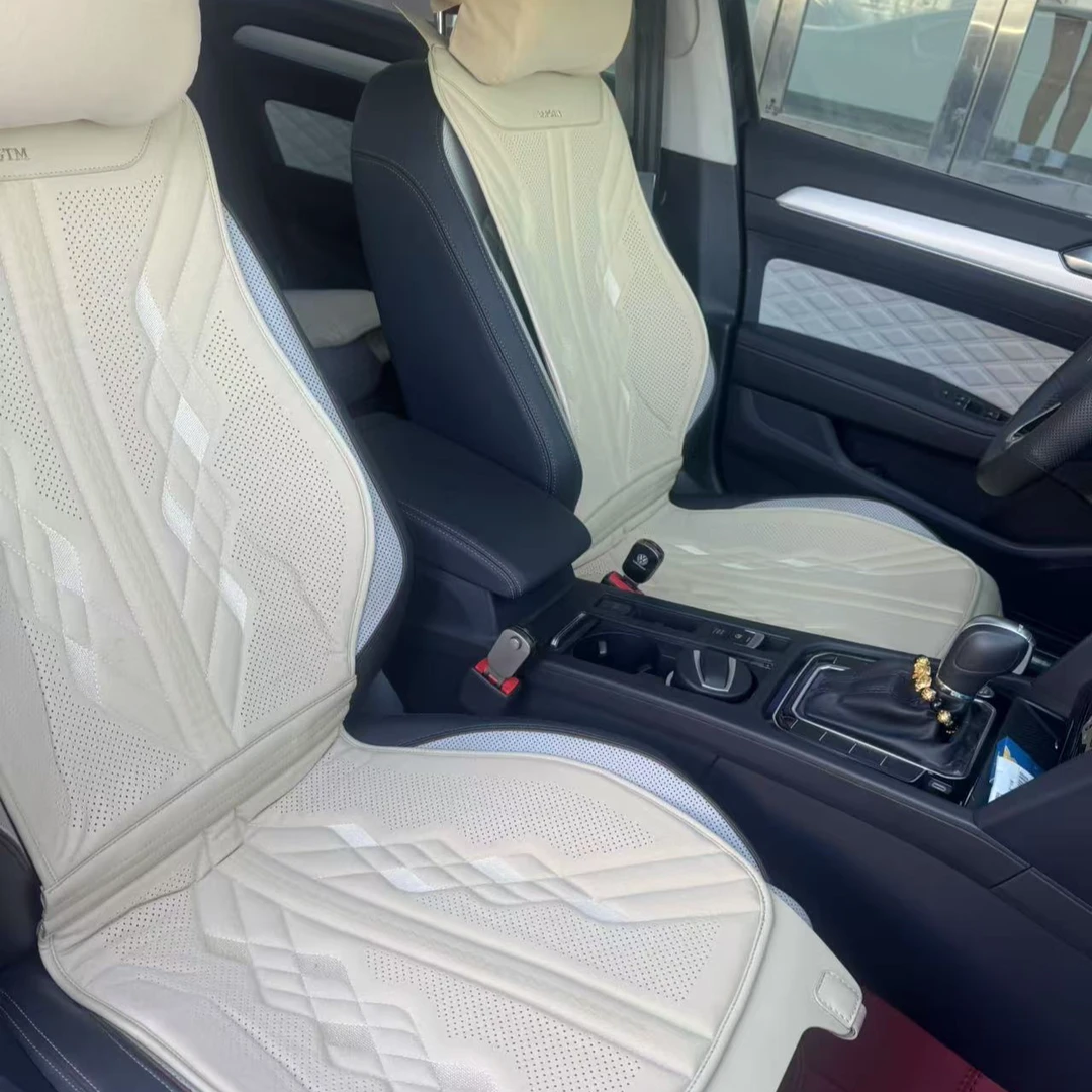 萨普绅士努伯克系列升级汽车坐垫迈巴赫米色防滑加温亲肤座位套