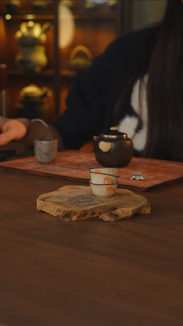 包铜梵红蟾蜍一口杯3只款