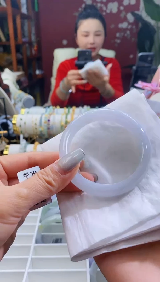 【闪购商品】翡翠手镯未镶嵌150冰紫5455/12.4*7.9