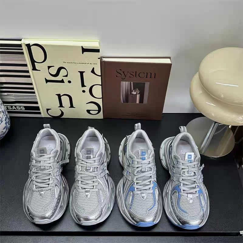 【鞋爱】国潮7512AP厚底老爹鞋女ins潮新款拼色轻便软底休闲运动鞋