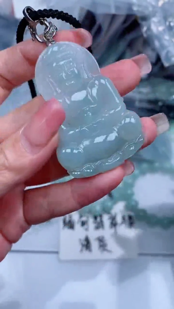 翡翠银S925镶嵌颈饰吊坠