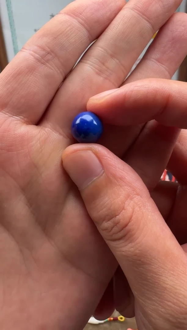 未镶嵌青金石颈饰李*头青金石圆珠