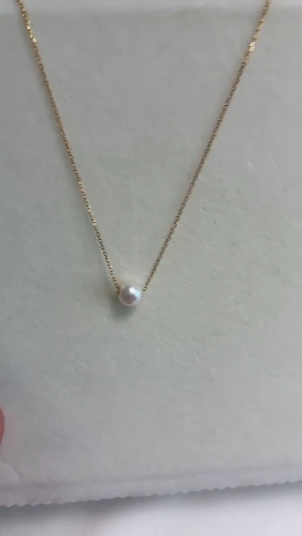 海水珍珠18K金镶嵌吊坠(不含链)7-7.5路路通