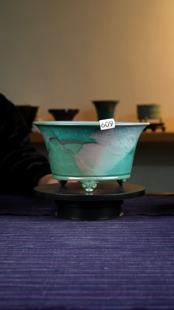 609窑变大花盆14.5/11/25.5/22.5