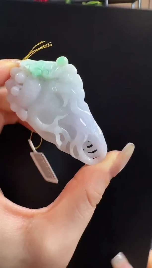 颈饰未镶嵌翡翠人参