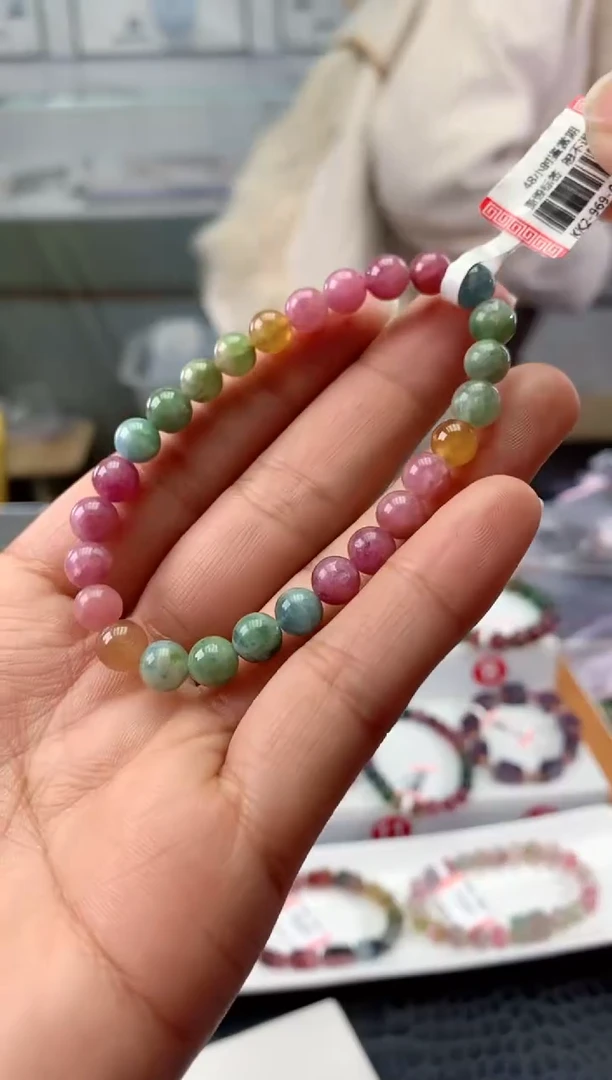 未镶嵌手串碧玺多样性发一条
