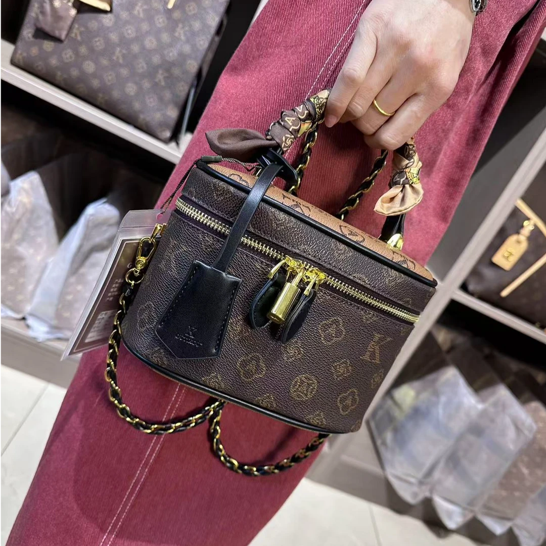 古缇蔻GUTlKOU化妆包时尚百搭女士复古经典单肩包