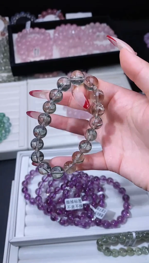 【闪购商品】水晶手链未镶嵌123.53绿阿塞手串 多样性发其一