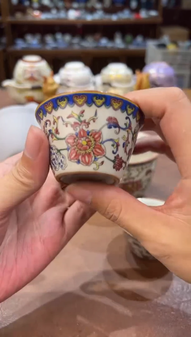 真的很便宜会开片的旅行茶具