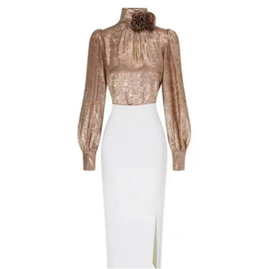 SEYSHELLE新中式老钱风衬衫法式小高领气质高腰修身长袖上衣女士