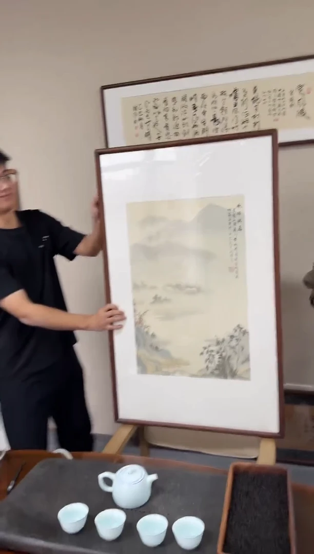 书法何润杰44-63*103尺寸