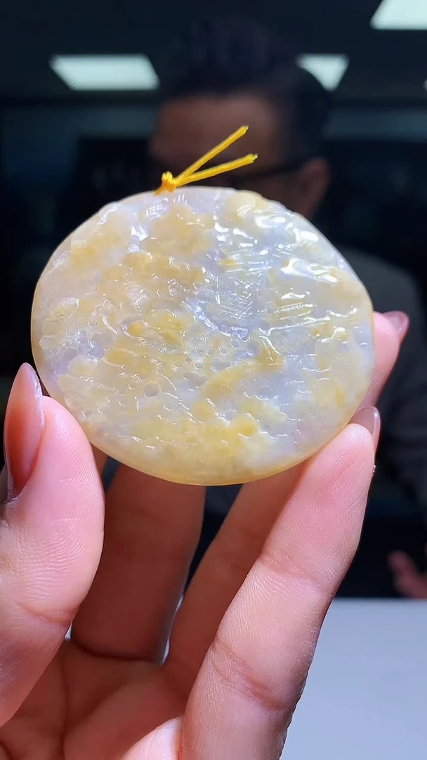 【闪购商品】定制翡翠未镶嵌1023hm-毛货挂件25