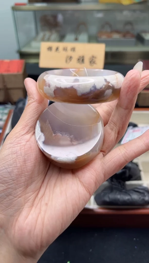 未镶嵌手镯石英质玉54圈口（赠品镯心）3515685