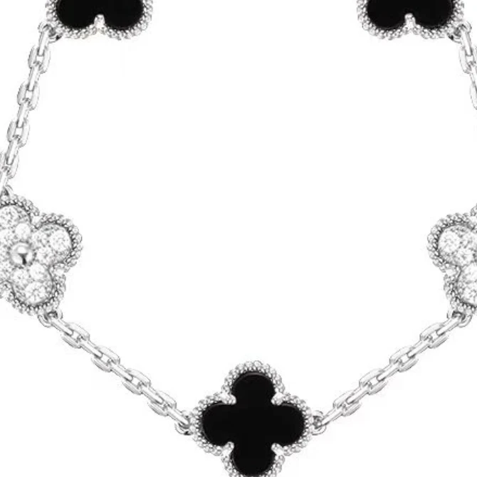 【高奢V金】熊猫五花镀K金草草手链