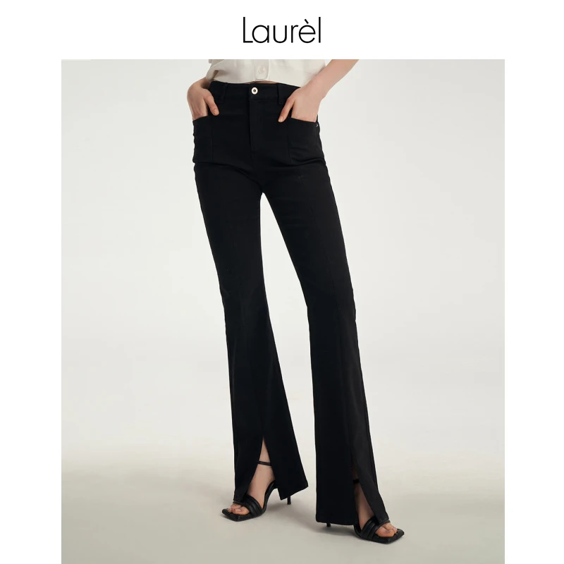 【丽公主专享】Laurel新款复古经典修身牛仔裤LWL343K07100