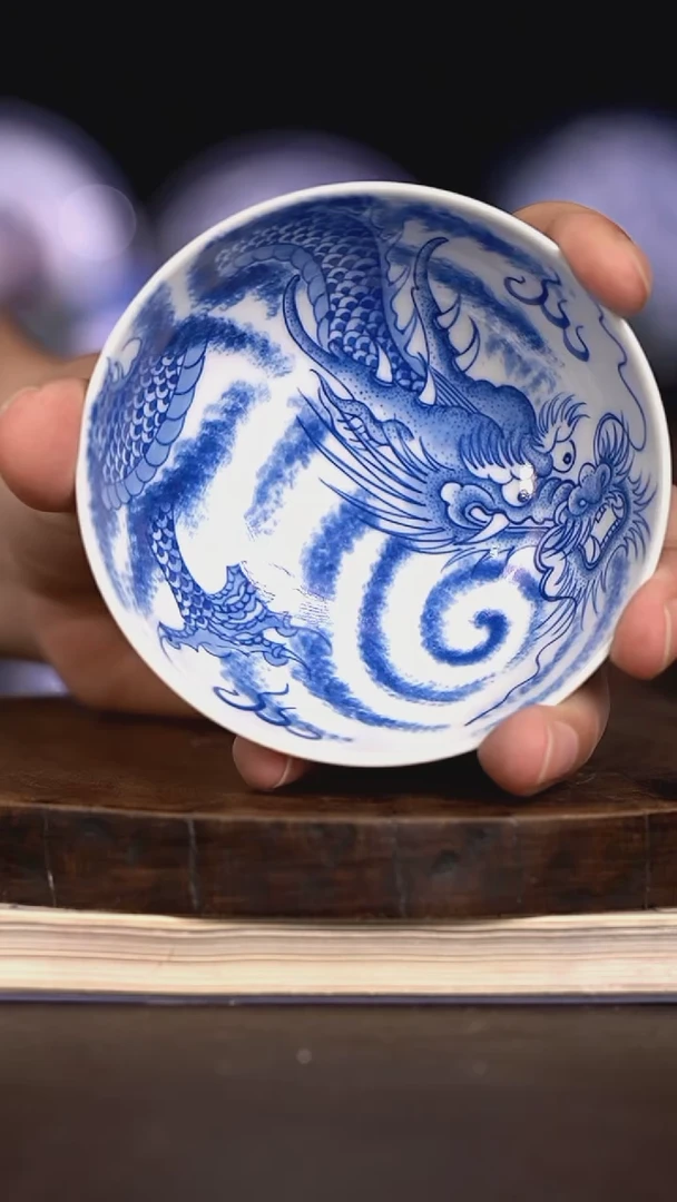 微瑕福利 现代瓷普洱杯