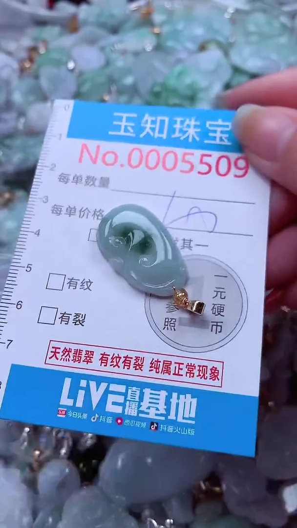 吊坠(不含链)未镶嵌翡翠5509