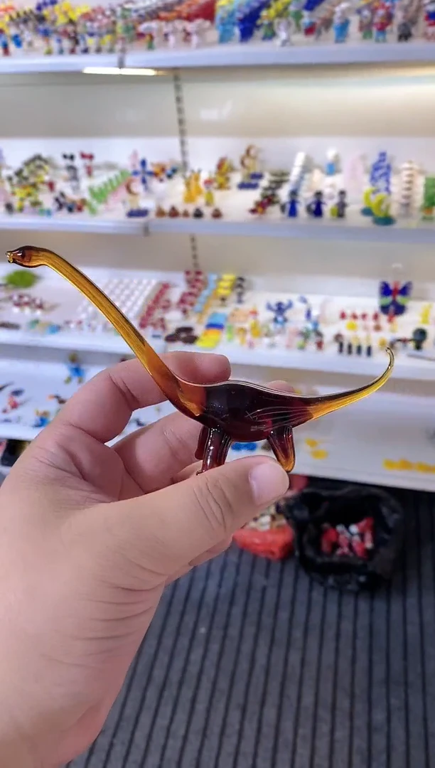手工艺品琉璃C*吃恐龙