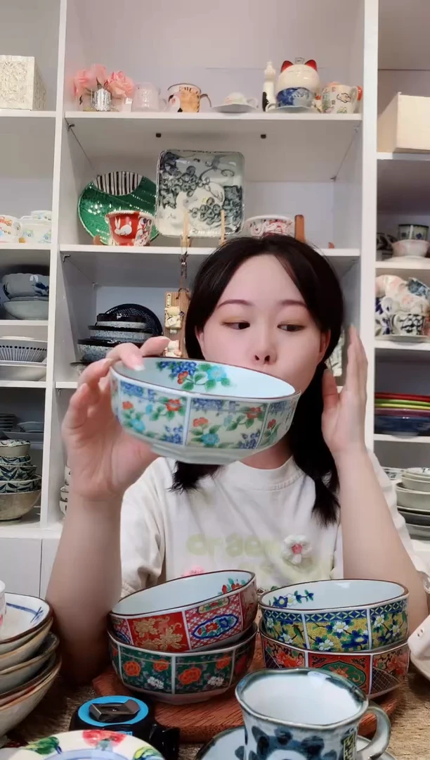 陶瓷茶银彩八角钵13.5cm
