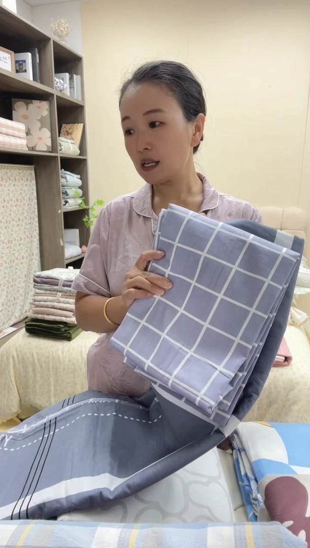 棉小号三件套灰色格子