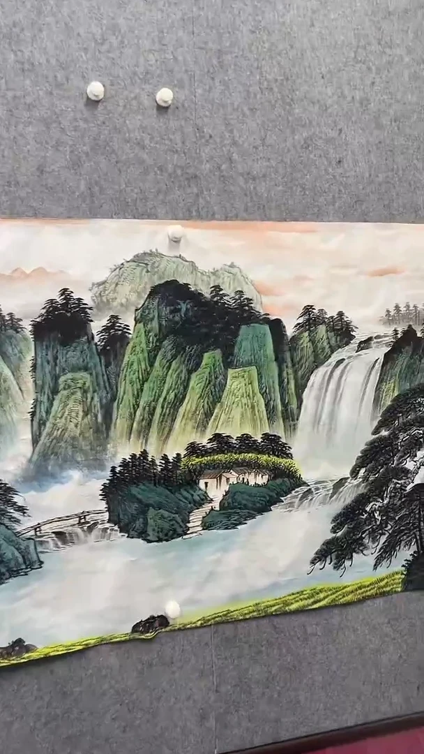 横款八尺-春山雅韵-康廷英画作-精品国画